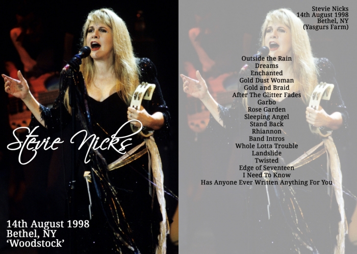 Stevie Nicks Bootleg Artwork. 
