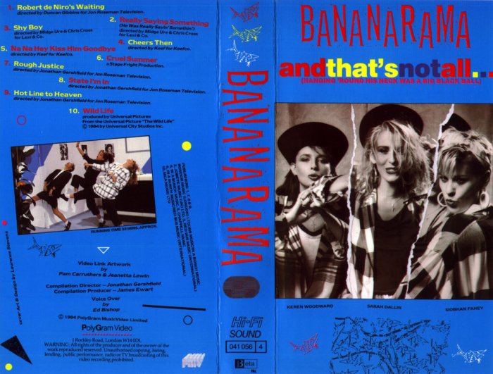 Bananarama - And That's Not All VHS